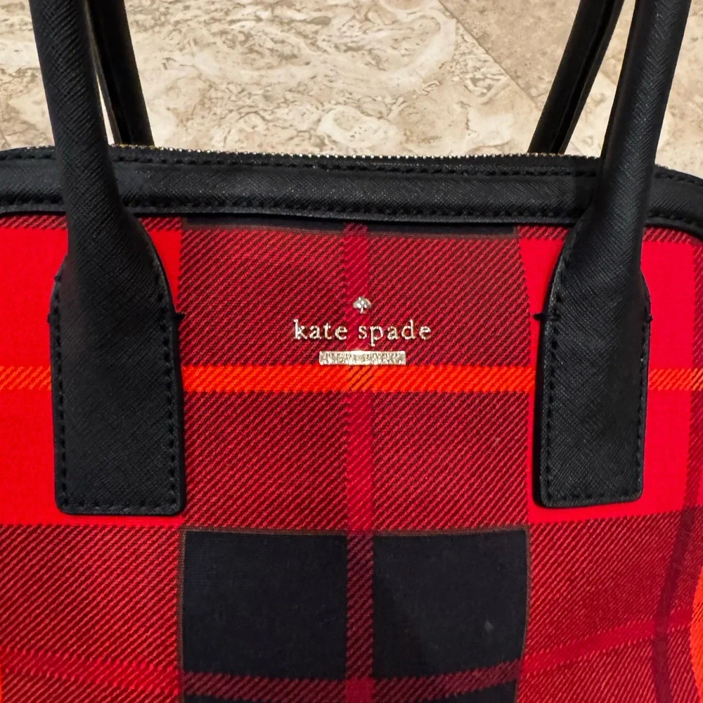 Kate Spade - Red Plaid Handbag
